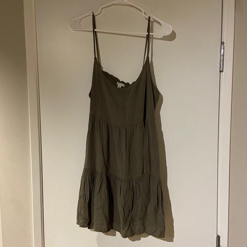 Army green American Eagle dress